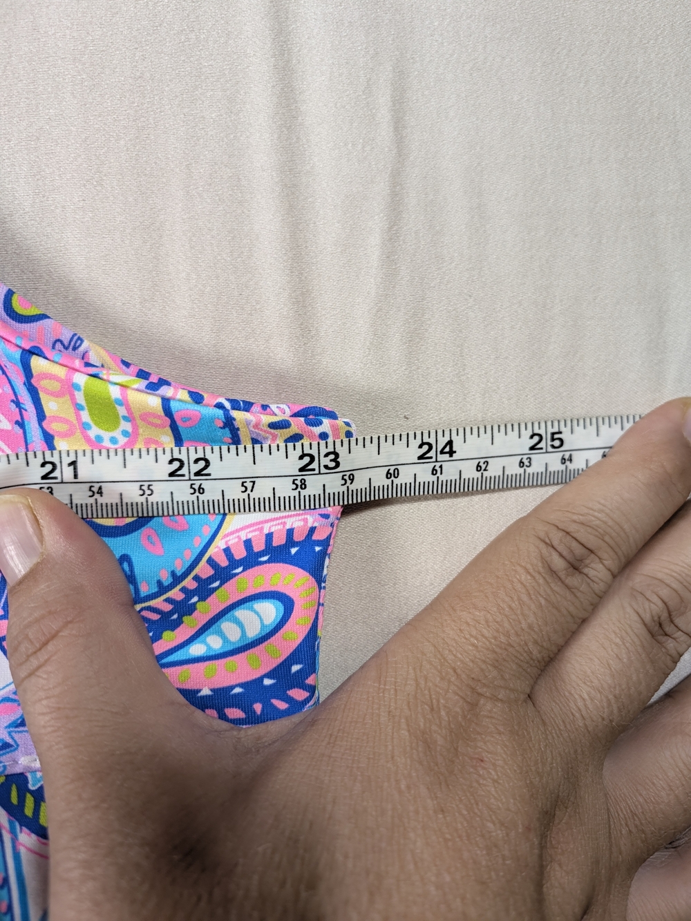 Multi-Color Paisley Ruffle Tank - Picture 7 of 8